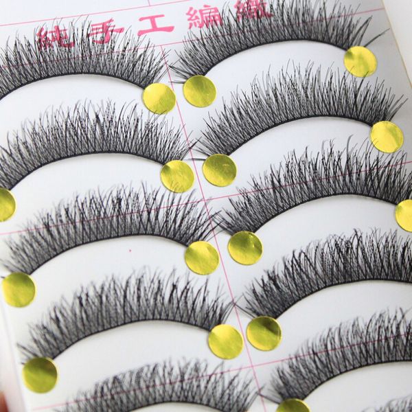 10 pairs/set pure manual false eyelash crisscross eye lashes cotton black terrier natural thick cross section naked makeup
10 pairs/set pure manual false eyelash crisscross eye lashes cotton black terrier natural thick cross section naked makeup