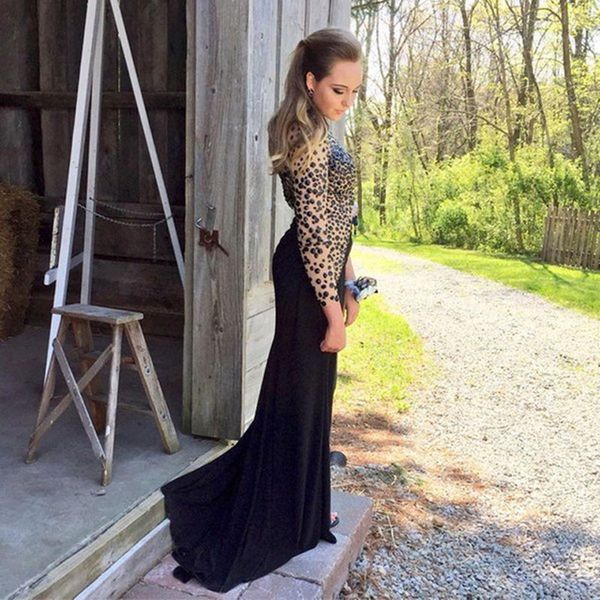 2019 Newest Black Evening dress Crystal Robe sirene Mermaid Chiffon Back High Collar Evening Dress Custom Made Vestidos De Noiva
2019 Newest Black Evening dress Crystal Robe sirene Mermaid Chiffon Back High Collar Evening Dress Custom Made Vestidos De Noiva