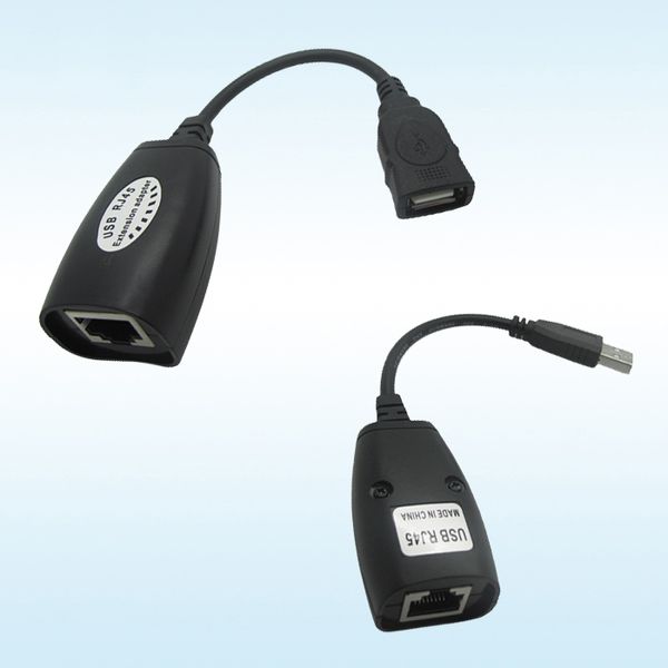 

USB расширение Ethernet RJ45 Cat5e / 6 кабель LAN адаптер Extender Repeater Set усилитель сигнала до 50 м сетевые кабели