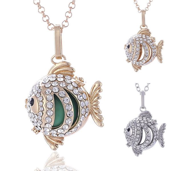 Chimes Harmony Ball Angel ball in Pendants fish Chime Harmony Balls Pendant 2 Colors Brass Metal Pregnancy Chain Necklaces
Chimes Harmony Ball Angel ball in Pendants fish Chime Harmony Balls Pendant 2 Colors Brass Metal Pregnancy Chain Necklaces