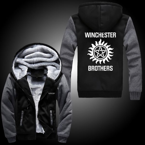 fall-supernatural zip hoody saving people hunting things hooded jacket thick coats plush sweater hoodie winchester brothers, Black;brown
fall-supernatural zip hoody saving people hunting things hooded jacket thick coats plush sweater hoodie winchester brothers, Black;brown