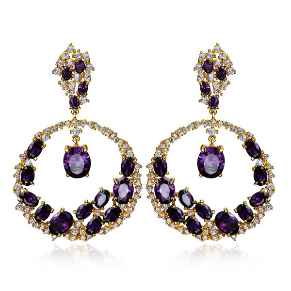 very nice workmanship jewelry supplier gold plate with 4 colors cubic zirconia, big round dangle pendant attractive earrings, Silver
very nice workmanship jewelry supplier gold plate with 4 colors cubic zirconia, big round dangle pendant attractive earrings, Silver