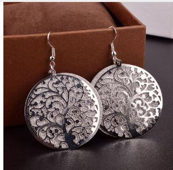 jewelry round life tree hollow out scrub earrings for women long earrings designs fine jewelry, Silver
jewelry round life tree hollow out scrub earrings for women long earrings designs fine jewelry, Silver