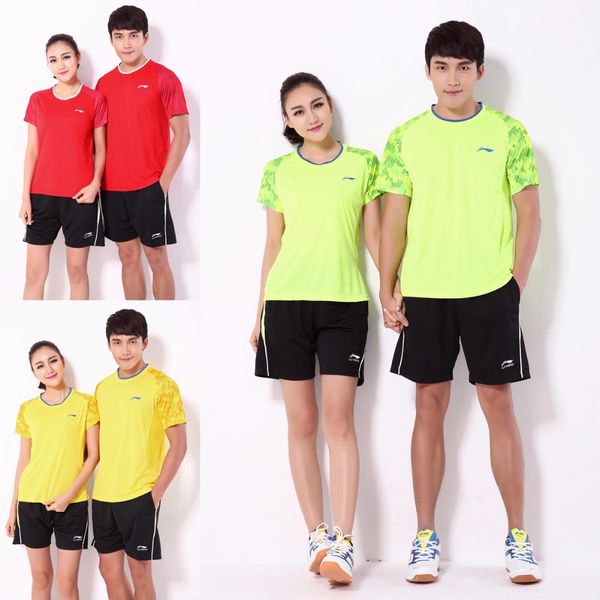 wholesale-2016 lining 3026 badminton tournament china racing suit badminton sport set for men and women m-4xl ( tshirt + shorts, White;yellow
wholesale-2016 lining 3026 badminton tournament china racing suit badminton sport set for men and women m-4xl ( tshirt + shorts, White;yellow