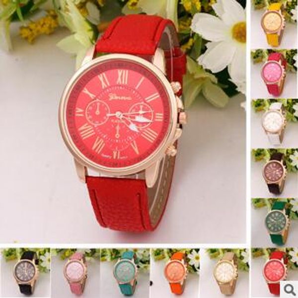 2016 geneva watches roman numerals sports watch faux leather quartz exquisite wrist for mens watches automatic fashion women, Slivery;brown
2016 geneva watches roman numerals sports watch faux leather quartz exquisite wrist for mens watches automatic fashion women, Slivery;brown