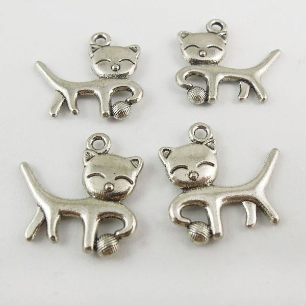 60pcs vintage silver tone alloy cute cat charm pendant jewelry finding 37776 jewelry making, Bronze;silver
60pcs vintage silver tone alloy cute cat charm pendant jewelry finding 37776 jewelry making, Bronze;silver