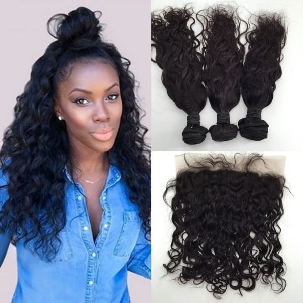 13x6 Ear to Ear Lace Фронтальное закрытие со связями 3 комплекта Перуанская водная волна с
13x6 Ear to Ear Lace Фронтальное закрытие со связями 3 комплекта Перуанская водная волна с