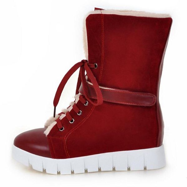 women high wedges shoes women cross strap height increasing platform mid calf boots office zapatillas mujer size 34-43, Black
women high wedges shoes women cross strap height increasing platform mid calf boots office zapatillas mujer size 34-43, Black