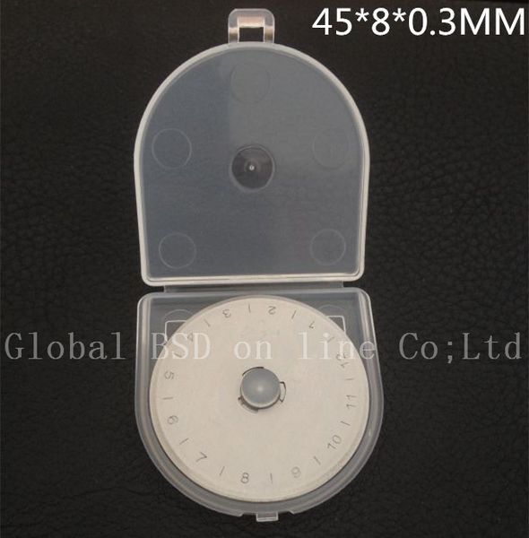 dhl 45mm rotary cutter blades with plastic case fits olfa, fiskars, clover ,dafa and more 500pcs/lot
dhl 45mm rotary cutter blades with plastic case fits olfa, fiskars, clover ,dafa and more 500pcs/lot