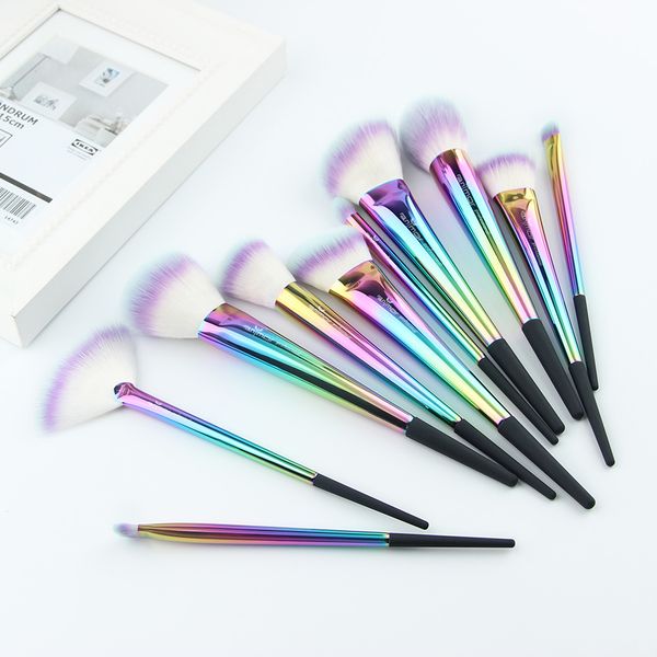 10 pcs/set makeup brushes set colorful make up brushes portable makeup tools cf -530 anmor new rainbow
10 pcs/set makeup brushes set colorful make up brushes portable makeup tools cf -530 anmor new rainbow