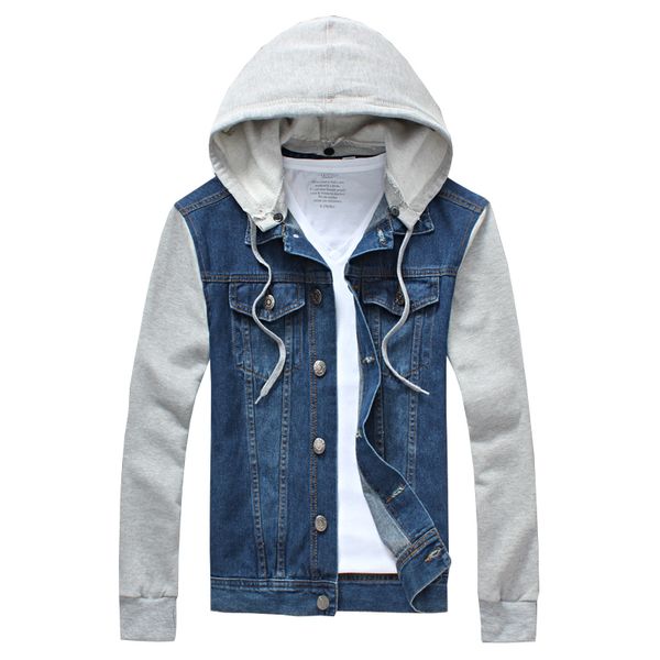 fall-new arrivals fashion detachable hat hooded men jeans jacket vintage denim coat jaqueta masculina 2 colors m-4xl 5xl at308, Black;brown
fall-new arrivals fashion detachable hat hooded men jeans jacket vintage denim coat jaqueta masculina 2 colors m-4xl 5xl at308, Black;brown