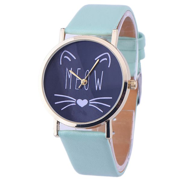 wholesale-10 styles relojes 2016 new women leather bracelet watch gold case quartz watch laides casual cute cat wristwatch mujer montre, Slivery;brown
wholesale-10 styles relojes 2016 new women leather bracelet watch gold case quartz watch laides casual cute cat wristwatch mujer montre, Slivery;brown