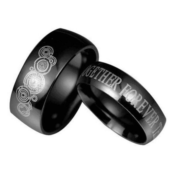 doctor who 8mm stainless steel ring for men 6mm together forever women ring high polished comfort fit domed black size 5-13#, Silver
doctor who 8mm stainless steel ring for men 6mm together forever women ring high polished comfort fit domed black size 5-13#, Silver