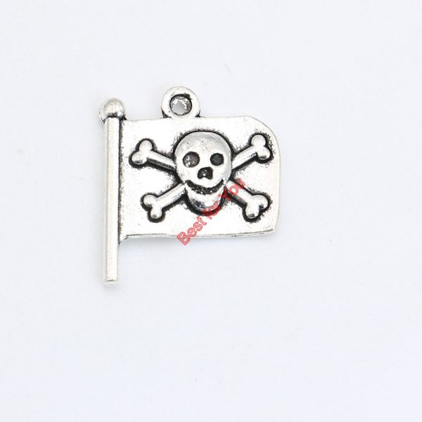 antique silver plated pirate skull flag charms pendant bracelet necklace jewelry making diy handmade 21x19mm, Bronze;silver
antique silver plated pirate skull flag charms pendant bracelet necklace jewelry making diy handmade 21x19mm, Bronze;silver