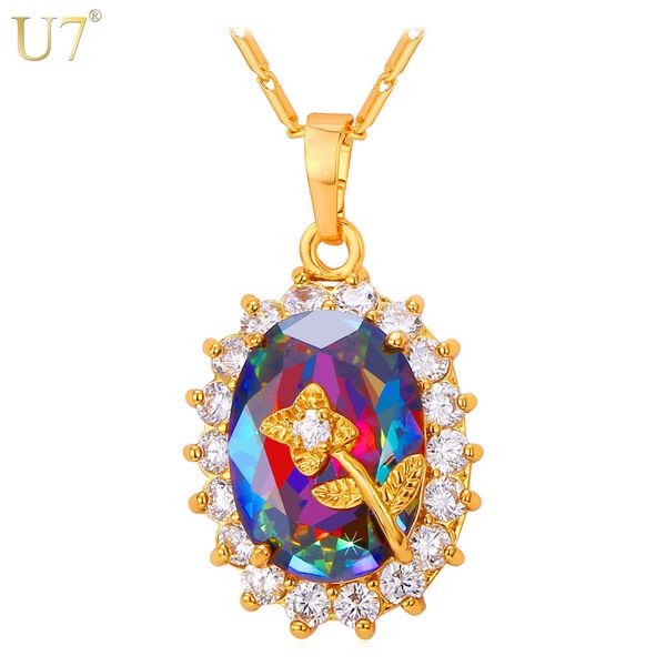 unique Gold Flower Necklace Zirconia Charm Platinum / 18K Real Gold Plated Trendy Crystal Necklaces & Pendants Women Jewelry P793
unique Gold Flower Necklace Zirconia Charm Platinum / 18K Real Gold Plated Trendy Crystal Necklaces & Pendants Women Jewelry P793