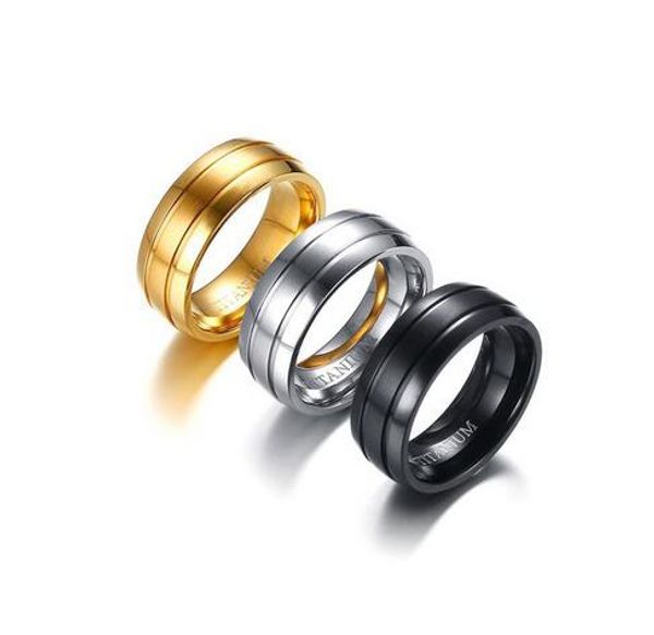 knobspin 3 colors black silver gold color 8mm titanium rings men jewelry fashion simple wedding band anel masculino size 9-12
knobspin 3 colors black silver gold color 8mm titanium rings men jewelry fashion simple wedding band anel masculino size 9-12
