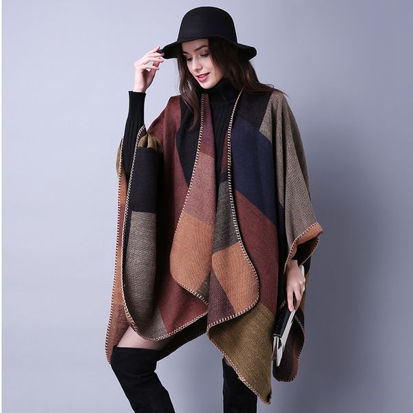 scarves autumn winter plaid women shawl thickened cloak outdoor ski head wraps girls fashion scarf, Blue;gray
scarves autumn winter plaid women shawl thickened cloak outdoor ski head wraps girls fashion scarf, Blue;gray