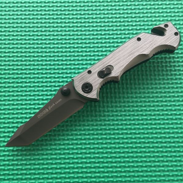 Survival Knife 2 Styles SOG EDC Pocket Knife 56HRC Folding Blade 440 Steel Serrated Fine Edge Rescue Tool Gift Knife With Box F705E
Survival Knife 2 Styles SOG EDC Pocket Knife 56HRC Folding Blade 440 Steel Serrated Fine Edge Rescue Tool Gift Knife With Box F705E