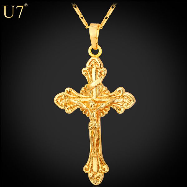 unique New Vintage Cross Pendant Necklace Chain For Men Gift Platinum/18K Real Gold Plated Chain Cross Necklace Women Jewelry P795
unique New Vintage Cross Pendant Necklace Chain For Men Gift Platinum/18K Real Gold Plated Chain Cross Necklace Women Jewelry P795