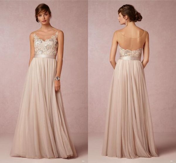 vintage champagne bridesmaid dresses sheer scoop neck maid of honor dresses a line floor length tulle sequins long evening formal prom, White;pink
vintage champagne bridesmaid dresses sheer scoop neck maid of honor dresses a line floor length tulle sequins long evening formal prom, White;pink
