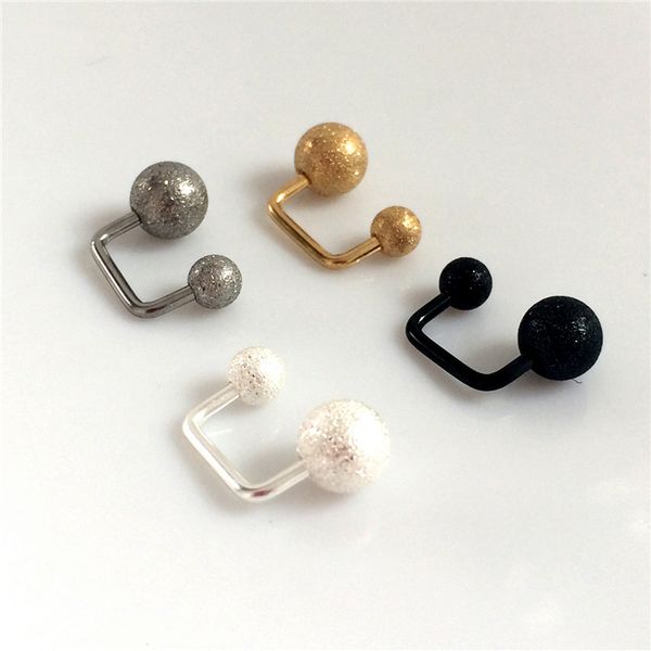 grind arenaceous black stainless steel stud earrings earrings u rod not allergic to men and women, Golden;silver
grind arenaceous black stainless steel stud earrings earrings u rod not allergic to men and women, Golden;silver