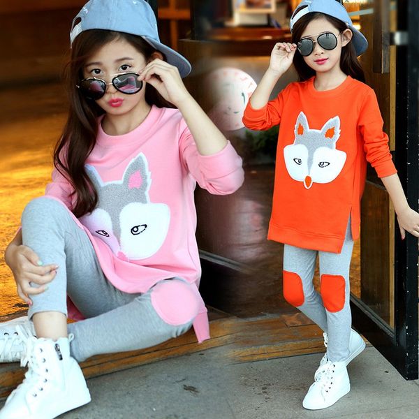 new girl set autumn 2016 children clothing set cotton little fox girls clothing sets casual long sleeve girl ing, White
new girl set autumn 2016 children clothing set cotton little fox girls clothing sets casual long sleeve girl ing, White