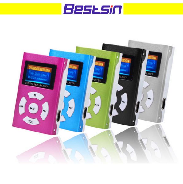 

usb mini music lcd screen support 32gb micro memory digital mp3 with earphone usb cable with retail box ing