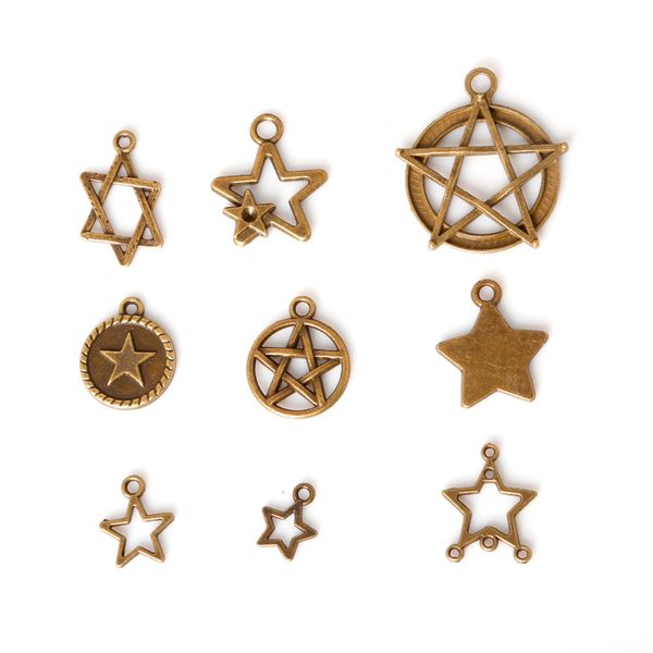 new 116pcs/lot zinc alloy antique bronze plated five pointed star charms vintage tibetan pendants diy bracelet necklace jewel, Bronze;silver
new 116pcs/lot zinc alloy antique bronze plated five pointed star charms vintage tibetan pendants diy bracelet necklace jewel, Bronze;silver