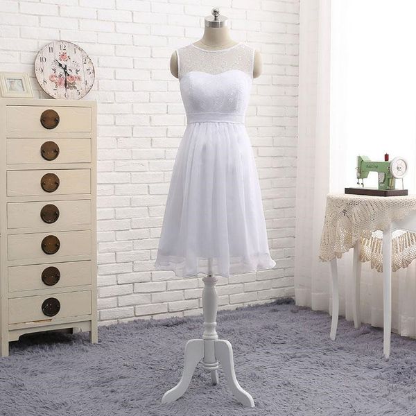 short pregnant wedding dresses sleeveless o neck lace chiffon ribbon sash maternity bridal gowns vestido de noiva custom size, White
short pregnant wedding dresses sleeveless o neck lace chiffon ribbon sash maternity bridal gowns vestido de noiva custom size, White