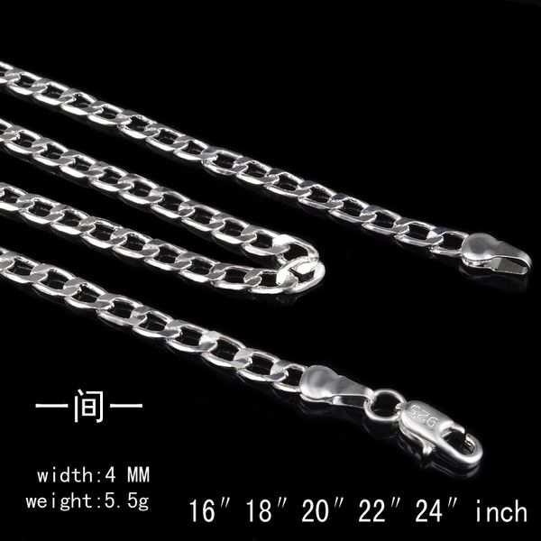 silver jewelry 925 sterling silver plated pretty cute fashion charm 4mm rope chain necklace jewelry new arrive christmas gift
silver jewelry 925 sterling silver plated pretty cute fashion charm 4mm rope chain necklace jewelry new arrive christmas gift
