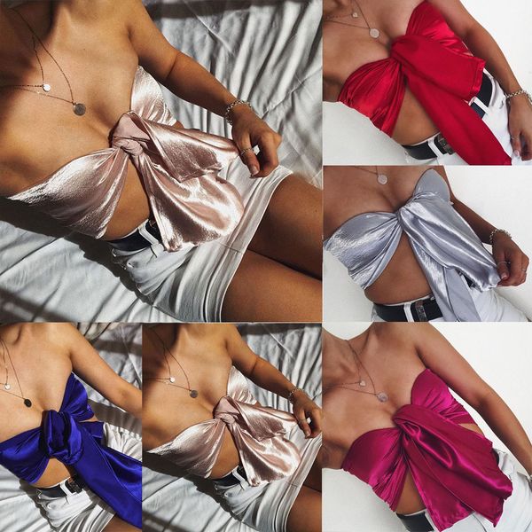 10pcs Ladies Solid Color Sexy Sleeveless Bow Strapless Vest Womens Bandeau Crop Tops Shirt
10pcs Ladies Solid Color Sexy Sleeveless Bow Strapless Vest Womens Bandeau Crop Tops Shirt