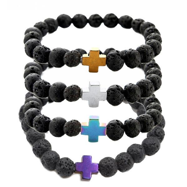 natural lava stone cross bracelets trend jewelry yoga reiki prayer stone bracelet essential oil diffuser bracelet b584s, Golden;silver
natural lava stone cross bracelets trend jewelry yoga reiki prayer stone bracelet essential oil diffuser bracelet b584s, Golden;silver