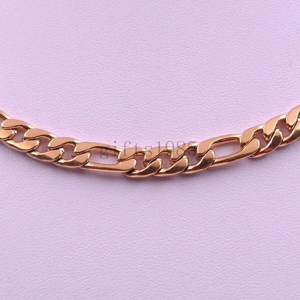 7mm figaro chain men's stainless steel golden necklace 18in-40inch jewelry charm, Silver
7mm figaro chain men's stainless steel golden necklace 18in-40inch jewelry charm, Silver