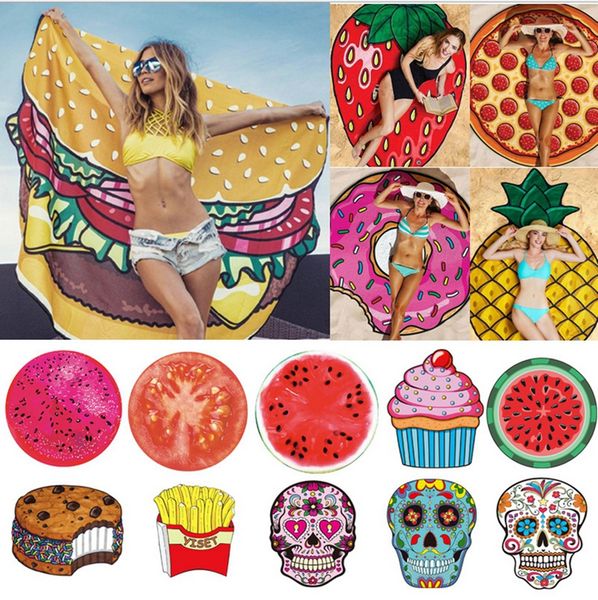 Fashion Round Towel Beach Pineapple Watermelon Donuts Mandala Beach Towel Round Tower Extra Large YOGA Mat Picnic mat 23 Style Free Shippin
Fashion Round Towel Beach Pineapple Watermelon Donuts Mandala Beach Towel Round Tower Extra Large YOGA Mat Picnic mat 23 Style Free Shippin