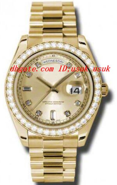 luxury watches champagne dial 18k yellow gold automatic mechanical movement men's watch men's watch wrist watches, Slivery;brown
luxury watches champagne dial 18k yellow gold automatic mechanical movement men's watch men's watch wrist watches, Slivery;brown