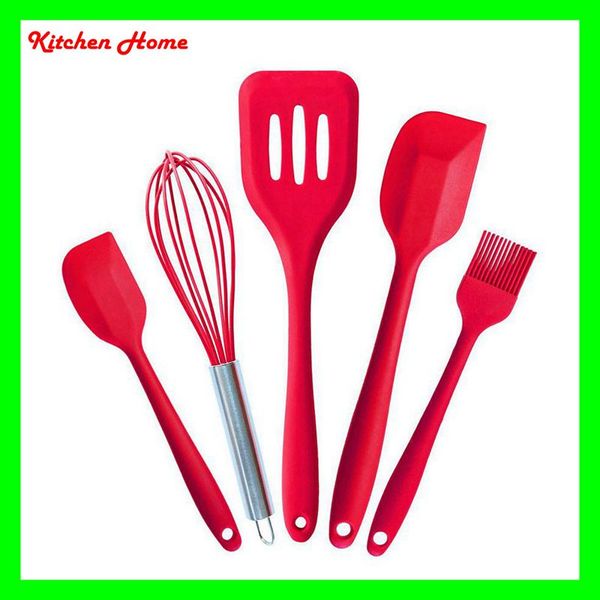 5pcs silicone cooking bakingtools set with stainless steel handle for nonstick pots silicone brush spoon ladle spatula whisk baking tools
5pcs silicone cooking bakingtools set with stainless steel handle for nonstick pots silicone brush spoon ladle spatula whisk baking tools
