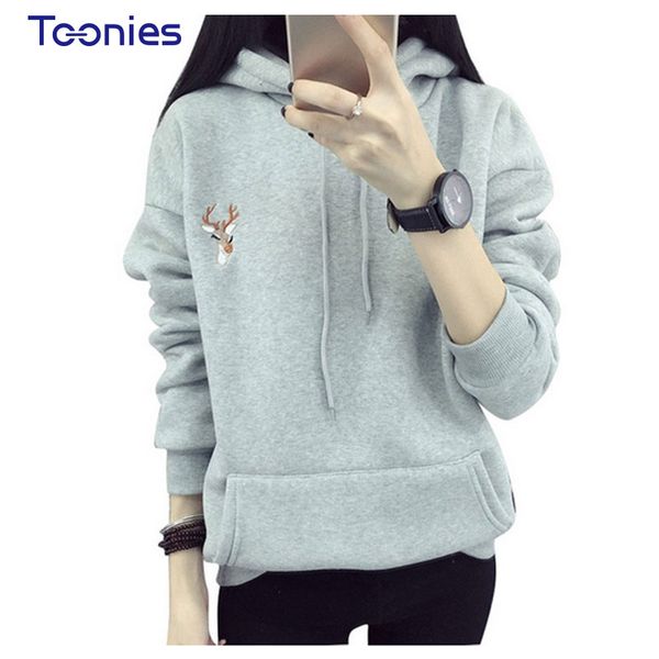 wholesale- 2017 autumn winter hoody fashion deer embroidery hooded tracksuits hoodies for women casual sweatshirts hoodie harajuku svitshot, Black
wholesale- 2017 autumn winter hoody fashion deer embroidery hooded tracksuits hoodies for women casual sweatshirts hoodie harajuku svitshot, Black