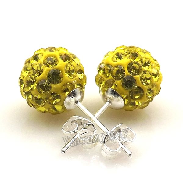 10mm yellow disco balls crystal earring studs silver plated for christmas 20 pairs wholesale ing, Golden;silver
10mm yellow disco balls crystal earring studs silver plated for christmas 20 pairs wholesale ing, Golden;silver