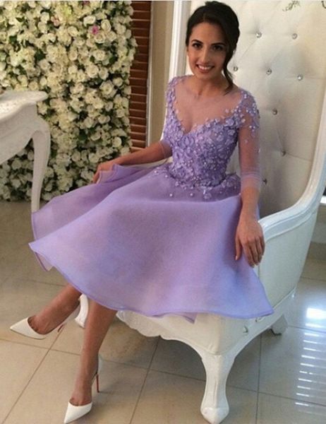 lilac /lavender beaded homecoming dresses applique lace a line mini 8th graduation gowns long sleeves party dress illusion prom gown, Blue;pink
lilac /lavender beaded homecoming dresses applique lace a line mini 8th graduation gowns long sleeves party dress illusion prom gown, Blue;pink