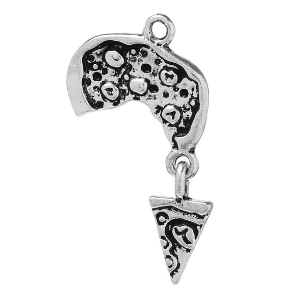 charm pendants pizza antique silver 29mm(1 1/8") x 20mm( 6/8"),10 pcs findings new jewelry making diy, Bronze;silver
charm pendants pizza antique silver 29mm(1 1/8") x 20mm( 6/8"),10 pcs findings new jewelry making diy, Bronze;silver