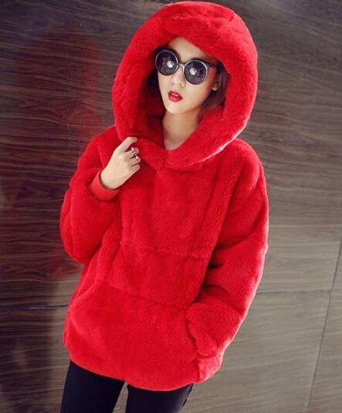 womens hoodies sweatshirt korean warm velvet hooded fashion fur women jacket ladies clothing outwear, Black
womens hoodies sweatshirt korean warm velvet hooded fashion fur women jacket ladies clothing outwear, Black