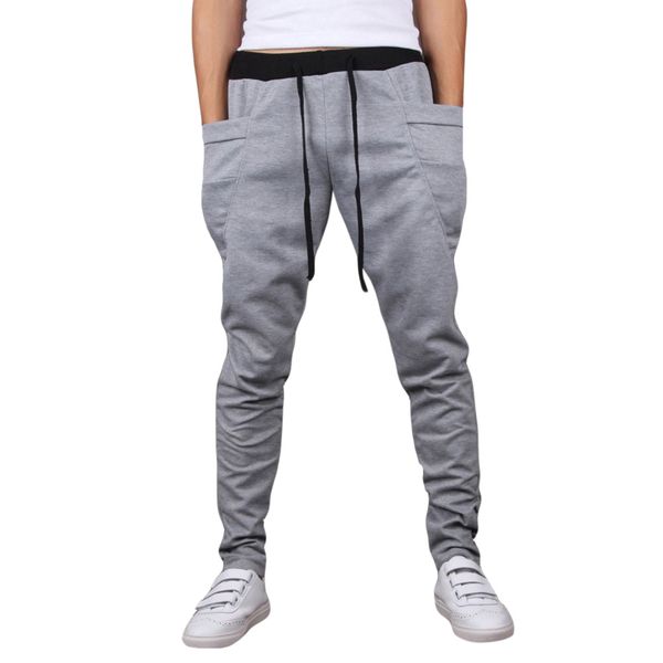 wholesale-mens sports pant solid color elastic waist pocket male joggers sweatpants harem pants jogging pants men pantalones hombre, Black
wholesale-mens sports pant solid color elastic waist pocket male joggers sweatpants harem pants jogging pants men pantalones hombre, Black