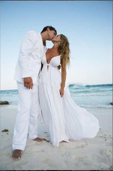 chiffon beach wedding dresses spaghetti straps cut out plunging v neck summer destination wedding gowns flowy bridal dresses, White
chiffon beach wedding dresses spaghetti straps cut out plunging v neck summer destination wedding gowns flowy bridal dresses, White