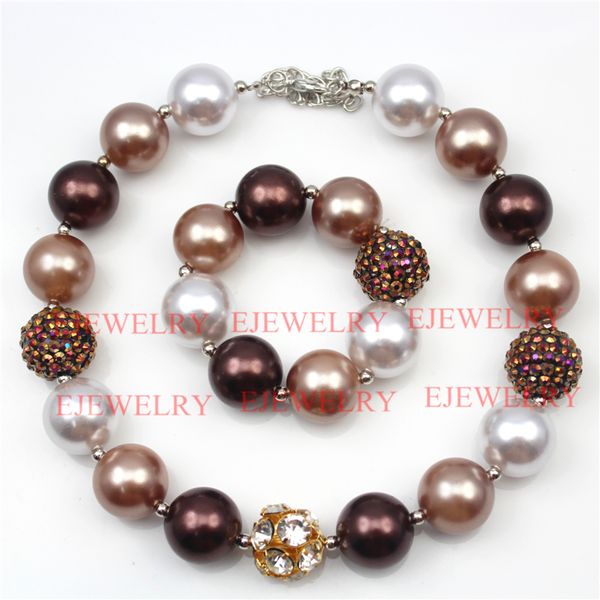 fashion jewelry gold alloy rhinestone beads coffee white pearl beads chunky girl bubblegum kids necklace&bracelet set foe party gifts
fashion jewelry gold alloy rhinestone beads coffee white pearl beads chunky girl bubblegum kids necklace&bracelet set foe party gifts