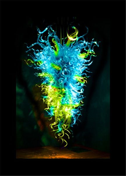 lr048-coloured murano glass art chandelier italian design blown glass led bulbs crystal chandelier pendant