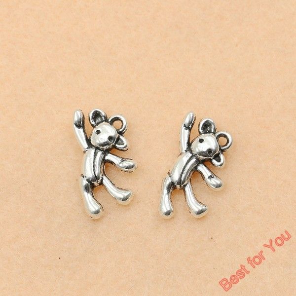 100pcs tibetan silver tone bear charm fashion pendant jewelry diy craft charms 19x11mm jewelry making, Bronze;silver
100pcs tibetan silver tone bear charm fashion pendant jewelry diy craft charms 19x11mm jewelry making, Bronze;silver