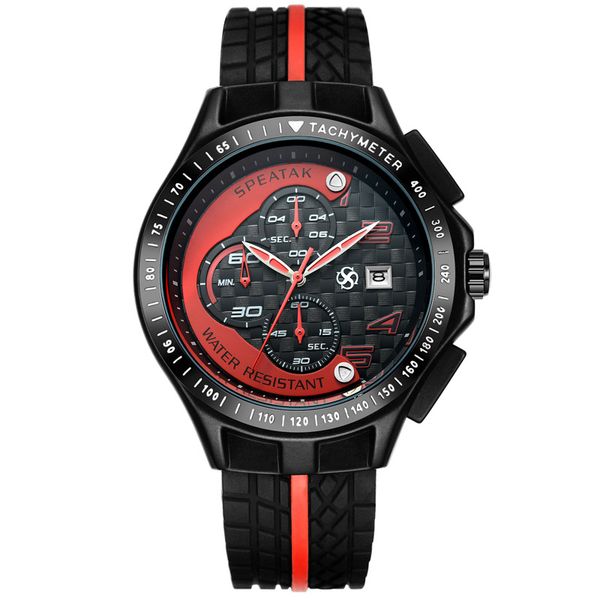 2015 new men racer sports watches chronograph function 6 hands quartz date clock man silicone strap luxury brand wrist watch, Slivery;brown
2015 new men racer sports watches chronograph function 6 hands quartz date clock man silicone strap luxury brand wrist watch, Slivery;brown