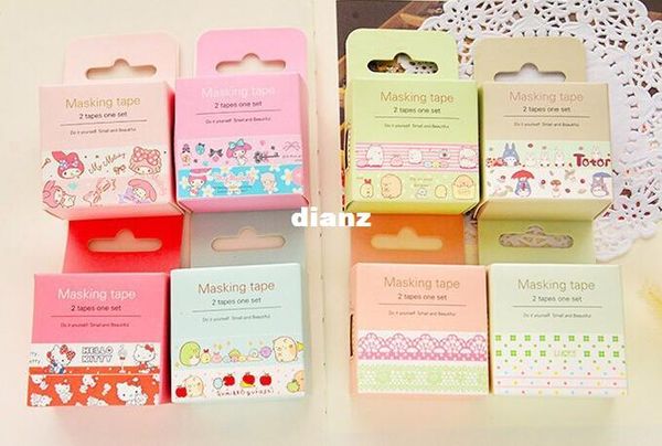 new arrive 2 pcs/lot sweet fresh style cartoon masking tape decorative washi adhesive tape diy sticker label
new arrive 2 pcs/lot sweet fresh style cartoon masking tape decorative washi adhesive tape diy sticker label