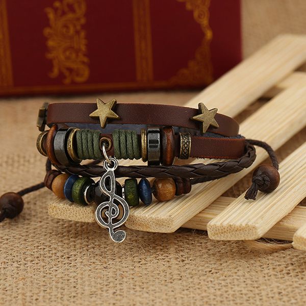 .fashion multilayer leather strap bracelets & bangles vintage stars musical note pendant bracelet for women men, Golden;silver
.fashion multilayer leather strap bracelets & bangles vintage stars musical note pendant bracelet for women men, Golden;silver