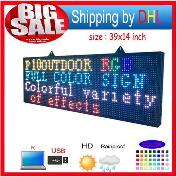 бесплатная доставка полный цвет rgb программируемые светодиодные знаки / p10 39 на 14 дюймов открытый светодиодный дисплей прокрутки сообщен
бесплатная доставка полный цвет rgb программируемые светодиодные знаки / p10 39 на 14 дюймов открытый светодиодный дисплей прокрутки сообщен